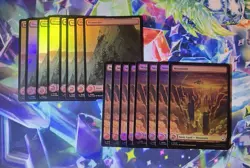 Mtg. Avatar The Last Airbender Full Art Foil Land Lot of 85 Breakdown In Desc - Image 3