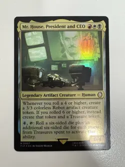 Mr. House President and CEO Foil MTG Magic the Gathering Card NM Near Mint PIP - Image 1