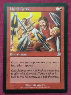 Magic The Gathering MERCADIAN MASQUES UPHILL BATTLE red card MTG - Image 1