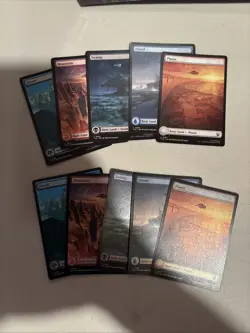 Mtg. Avatar The Last Airbender Full Art Basic Land Set. Foil. #287-291. Non Foil - Image 1