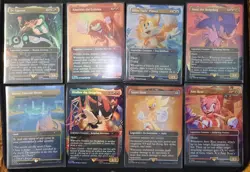 MTG Secret Lair x Sonic: Friends & Foes Rainbow-Foil Edition With Master Emerald - Image 1