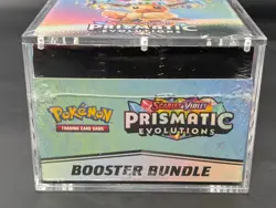 Pokemon TCG S&V Prismatic Evolutions Booster Bundle Display Case w/Acrylic Case - Image 5