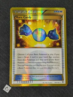 Rare Candy 105/101 - Plasma Blast Gold Secret Rare Pokemon TCG MP - Image 1