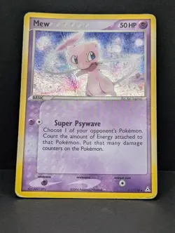 Mew 111/110 Holon Phantoms Holo Ultra Rare Pokemon TCG Nintendo - Image 3