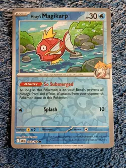 Pokemon TCG Misty's Magikarp Reverse Holo Card Destined Rivals 48/182 - Image 1