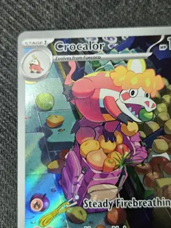 Crocalor 202/193 Paldea Evolved Illustration Rare Holo Pokemon Card TCG NM - Image 2