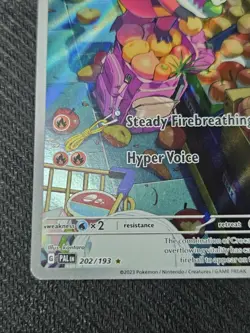 Crocalor 202/193 Paldea Evolved Illustration Rare Holo Pokemon Card TCG NM - Image 5