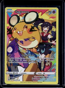 2022 Pokemon SWSH Brilliant Stars Dedenne Trainer Gallery Holo #TG07/TG30 - Image 1