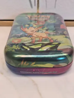 Pokemon TCG: Prismatic Evolutions Leafeon Mini Tin Factory Sealed - Image 3