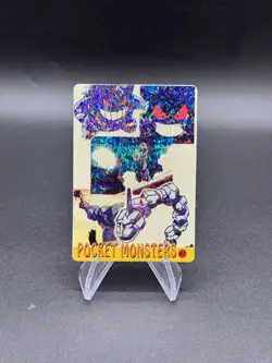 Gengar Onix Holo Pokemon Vintage Pocket Monsters Vending Prism Sticker 62 - Image 1