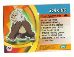 2004 Pokemon Topps Advanced Challenge SLAKING Foil #66 Hard to Find - Image 2
