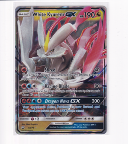 White Kyurem GX 48/70 Pokemon 2018 Sun & Moon Dragon Majesty Ultra Rare English! - Image 1