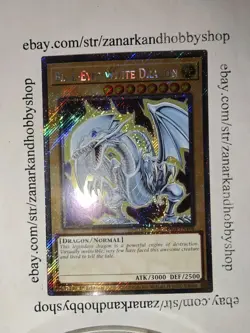 YuGiOh Blue-Eyes White Dragon (7th Art) RA04-EN108 Platinum Secret Rare - Image 1