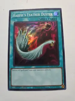 Yugioh Harpie's Feather Duster EGS1-EN022 Super Rare 1st Edition NM - Image 1
