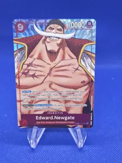 One Piece Paramount War Edward Newgate OP02-004 Alternate Alt Art NM - Image 1