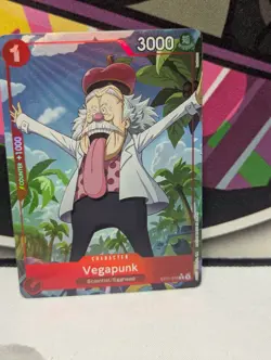 Vegapunk ST21-013 Alt Art Promo Foil ST21 One Piece Tcg Bandai English - Image 1