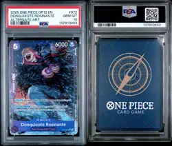2025 ONE PIECE OP10 DONQUIXOTE ROSINANTE ALTERNATE ART # 072 PSA 10 - Image 3