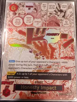 Honesty Impact (Alternate Art) OP11-018 A Fist of Divine Speed Foil - Image 1