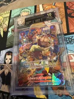 One Piece TCG Edward Newgate ST15-002 SP • BGS BLACK LABEL • POP 14 - Image 3