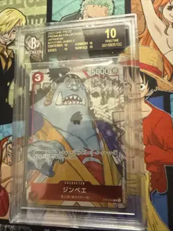 2025 One Piece Japanese Premium Collection St01-005 Jinbei C BGS 10 Black Label - Image 3