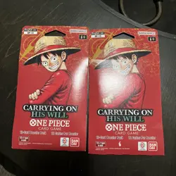 One Piece Card Game Carrying On His Will OP13 Brand New 2 Pack - Image 1