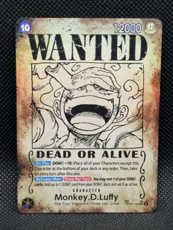 Monkey.D.Luffy (Wanted Poster) One Piece OP05-119 Emperors in the New World - Image 1