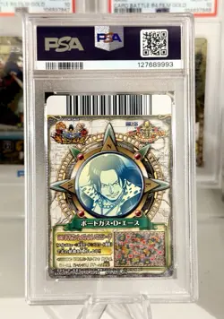 !! POP 1 !! 2010 VINTAGE One Piece Onepy Berry Match Portgas D. Ace PSA 10 - Image 2