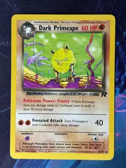 Dark Primeape - 43/82 - Team Rocket - Uncommon - Vintage Pokemon Card - Image 1