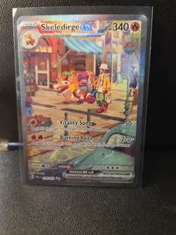 Pokemon Skeledirge EX TCG Special Illustration Rare Card Paldea Evolved 258/193 - Image 1