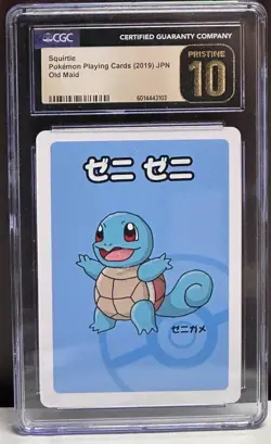 CGC 10 PRISTINE Squirtle Old Maid 2019 Japanese Pokemon Card - Image 1