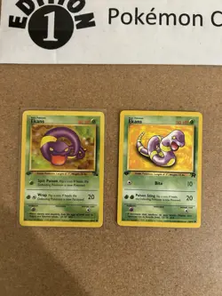Ekans 1st Edition Pokemon Card Lot Vintage WOTC - Image 1
