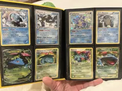 160 CARDS FIRE LOT - Pokemon Binder Collection - Blastoise, Rayquaza, Tag Team - Image 1