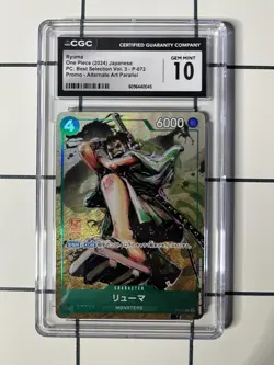 CGC 10 Ryuma P-072 P - ONE PIECE TCG Card Game Japanese - Image 1
