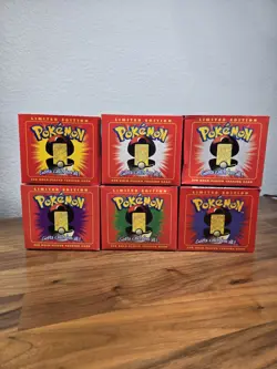 1999 Burger King Pokemon 23K Gold Plated Cards - 10 COMPLETE Sets - Red Boxes - Image 2