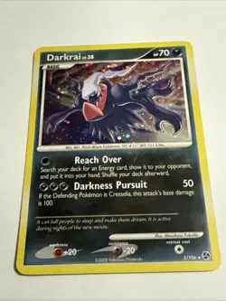 Pokemon Darkrai Holo Rare Card 3/106 Great Encounters Series LP See Photos - Image 1