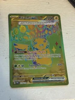 Pikachu EX Prismatic Evolutions Holo Hyper Rare Card 179/131 - Image 1