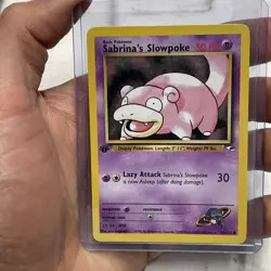 2000 Pokemon Gym Heroes 1st Edition 95/132 Sabrina's Slowpoke NM/MT Vintage Card - Image 1