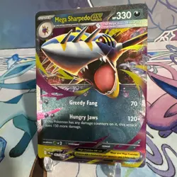 Mega Sharpedo EX 061/094 Double Rare NM/M Phantasmal Flames Pokemon Card 2025 - Image 3