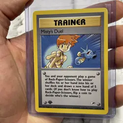 Pokemon Card Gym Heroes 1st Edition Misty’s Duel 123/132 Near Mint NM/MT Common - Image 2