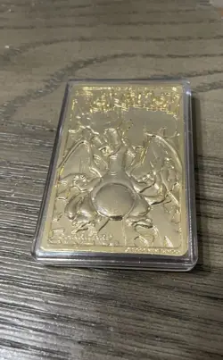 Charizard Pokemon 23K Gold Plated Trading Card Burger King 1999 No COA - Image 2