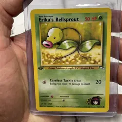 Pokemon TCG Erika's Bellsprout Gym Heroes 76/132 Regular 1st Edition NM/MT Card - Image 1