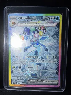 Pokemon TCG Glaceon EX Card Sir Prismatic Evolutions 150/131 Fresh NM Condition - Image 2