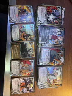 Naruto CCG 1st edition RARE Bulk 250+ Playable Trading Cards. Good Condition - Image 1