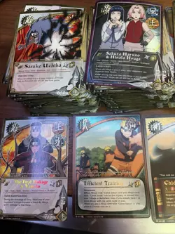 Naruto CCG 1st edition RARE Bulk 250+ Playable Trading Cards. Good Condition - Image 2