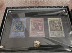 Yu-Gi-Oh OCG Duel Monsters Egyptian God Special Card Stainless Steel Set - Image 1