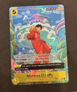 Monkey D. Luffy Treasure Rare Card PSA 10 OP07 English OP07 -109 - Image 2