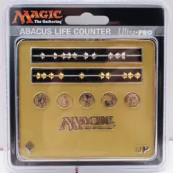Life Counter: MtG: Gold Abacus Official Magic: The Gathering Large Counter NIP - Image 1