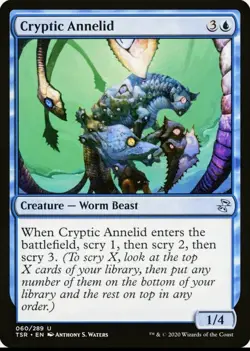 X 1 Cryptic Annelid NM TSR 060 MTG Magic The Gathering - Image 1