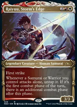 Raiyuu, Storm's Edge (Showcase Samurai) [Kamigawa: Neon Dynasty] Magic MTG - Image 1