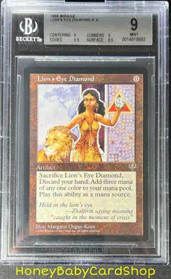 MTG Mirage 1996 Lion's Eye Diamond BGS 9.0Q++ (Quad++) MINT Silver Age Staple - Image 1